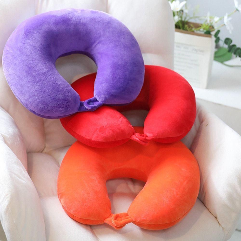 2 in 1 U-shaped Pillow Soft Fruits Deformation Pillow Adorable Cute Fruit Neck Pillow  Office Nap