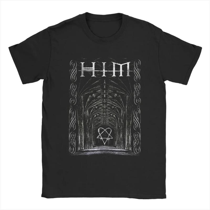 Camiseta Harajuku Ville Valo Arch Him Band Camisetas De Algo S разноцветный
