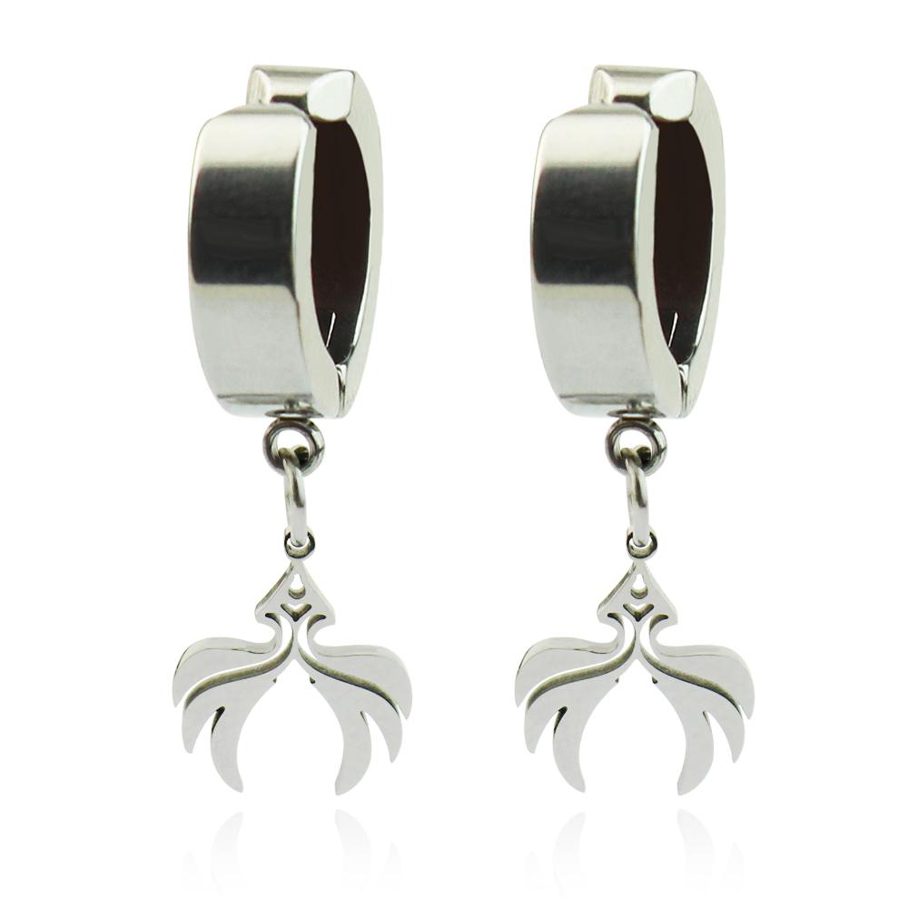 Fashion Game Genshin Impact The Dottore Doctor Ear Clip Blue Drop Earrings for Women Man Earclip Jewelry