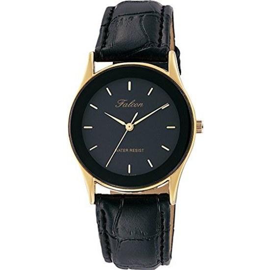Citizen QQ Wristwatch Analog Waterproof Leather Belt QA36-102 Mens Black