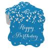Inkdotpot Real Gold Foil Bracket Shape Paper Hang Tags Happy Birthday Favor Tags Pack Of