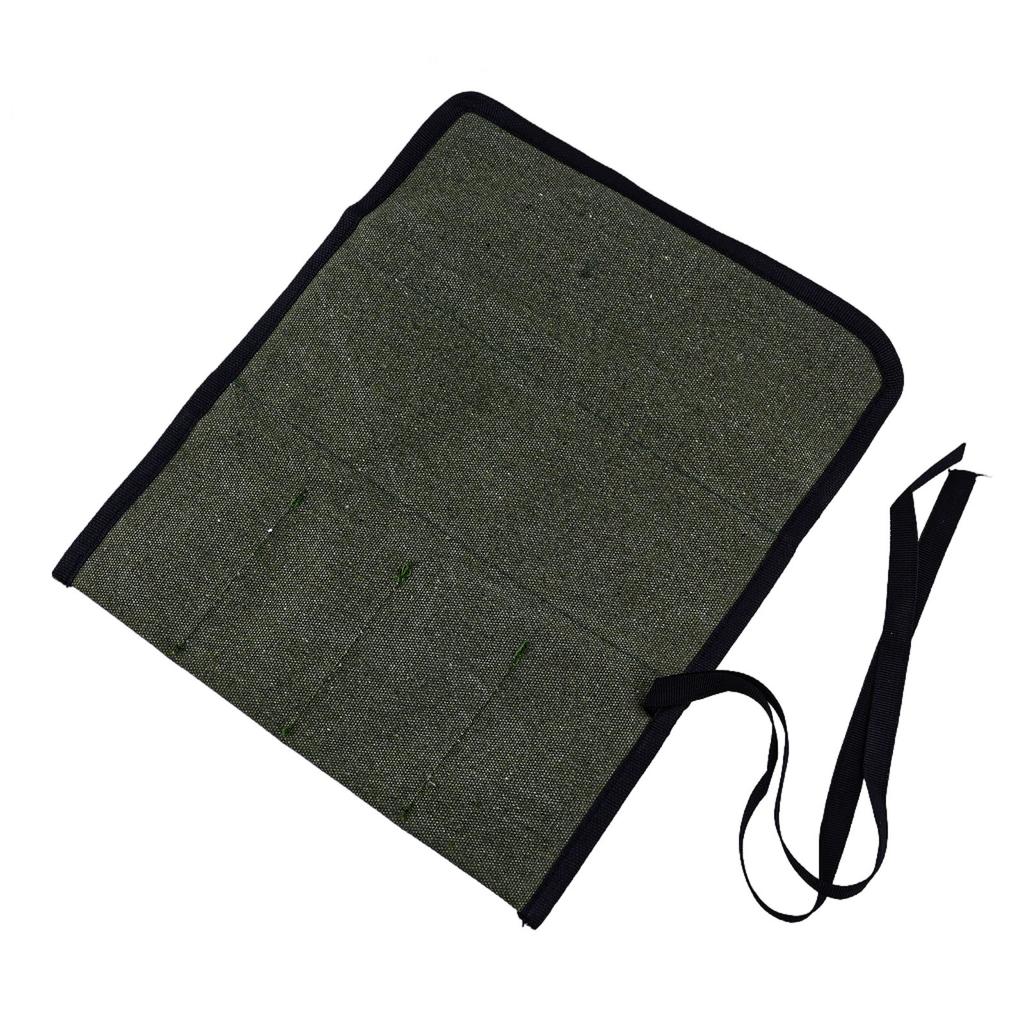 Canvas Tool Organizer Tool Roll Up Pouch High-quality Canvas Multiple Pockets Design Sturdy Material Compact And Lightweight