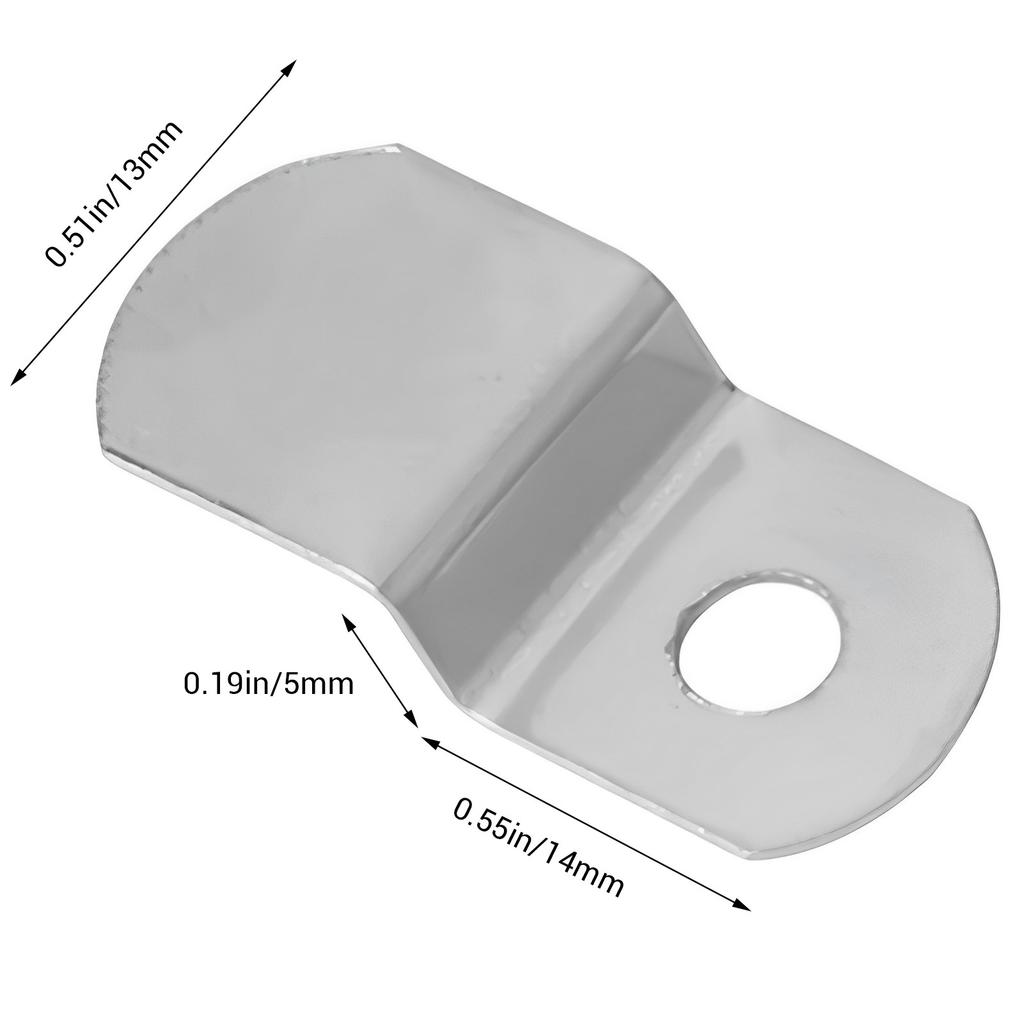 20pcs Z Shape Corner Brackets Offset Canvas Clips with Screws Iron Clip Framing Supporting for DIY Furniture Making Supplies