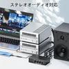 Audio 4 RCA Stereo Audio No Power Supply for CD DVD Stereo Black and Gray Switcher/Audio Selector, Inputs/1 Output, + 3.5 Switcher/Splitter, Required,