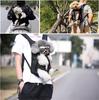 Hunde-Fronttrage-Rucksack für kleine Hunde, Haustier-Schlingentrage mit Beinauslass und verstellbaren gepolsterten Schultergurten, Einfache Passform für Reisen, Wandern, Camping, Groß