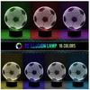 Night Led 3d Light Football Desk Lamp Illuminating Lights 7 Color Remote Gift