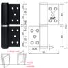 30 KG Langlebige eloxierte Aluminiumlegierung Türscharniere Schwerlast-Kugellager Soft-Close Modernes Design Links/Rechts Türstopper