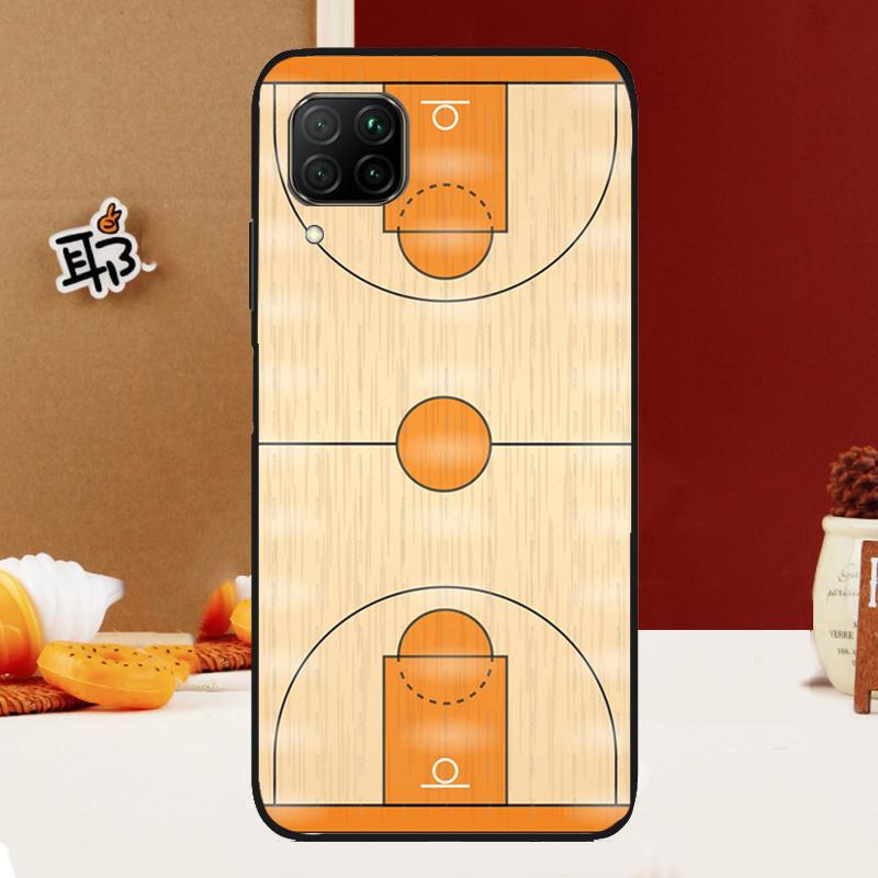 Basketball Court Diagram For Huawei Nova 10 9 SE 3i 7i 8i 11i 12i Y60 Y61 Y70 Y72 Y73 Y90 Y91 P20 P30 P40 Lite Case