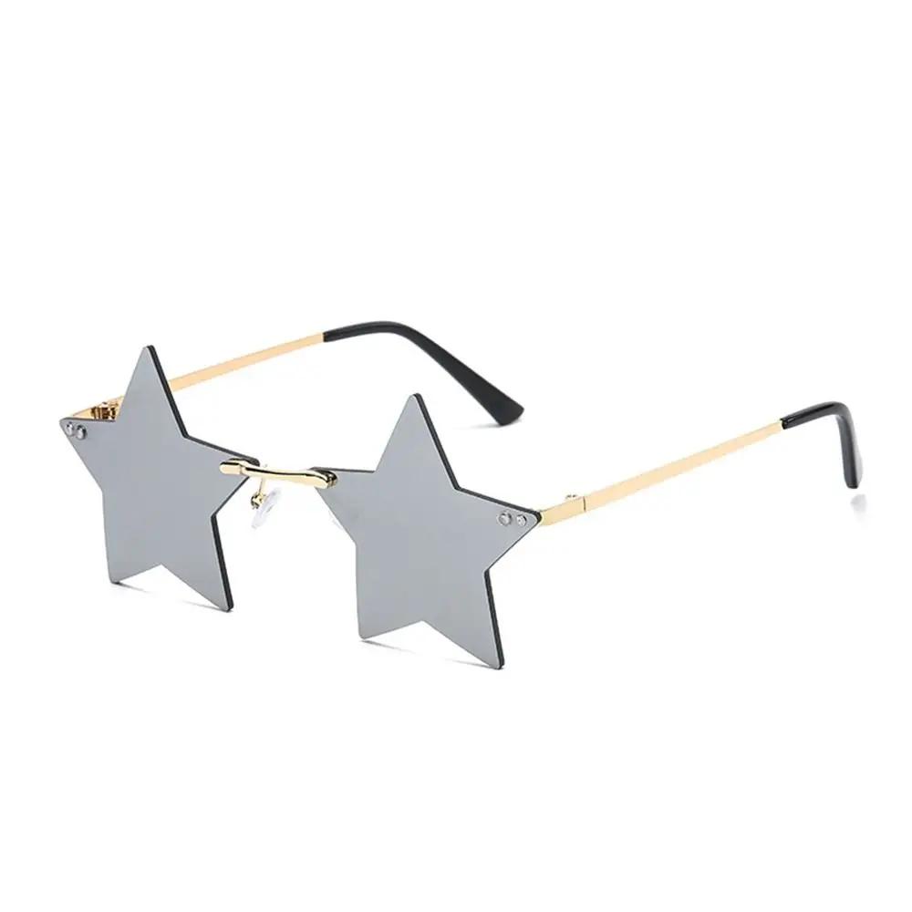 Christmas Decoration Eyeglasses for Women & Men Party Glasses Rimless Sunglasses Sun Glasses Star Shape