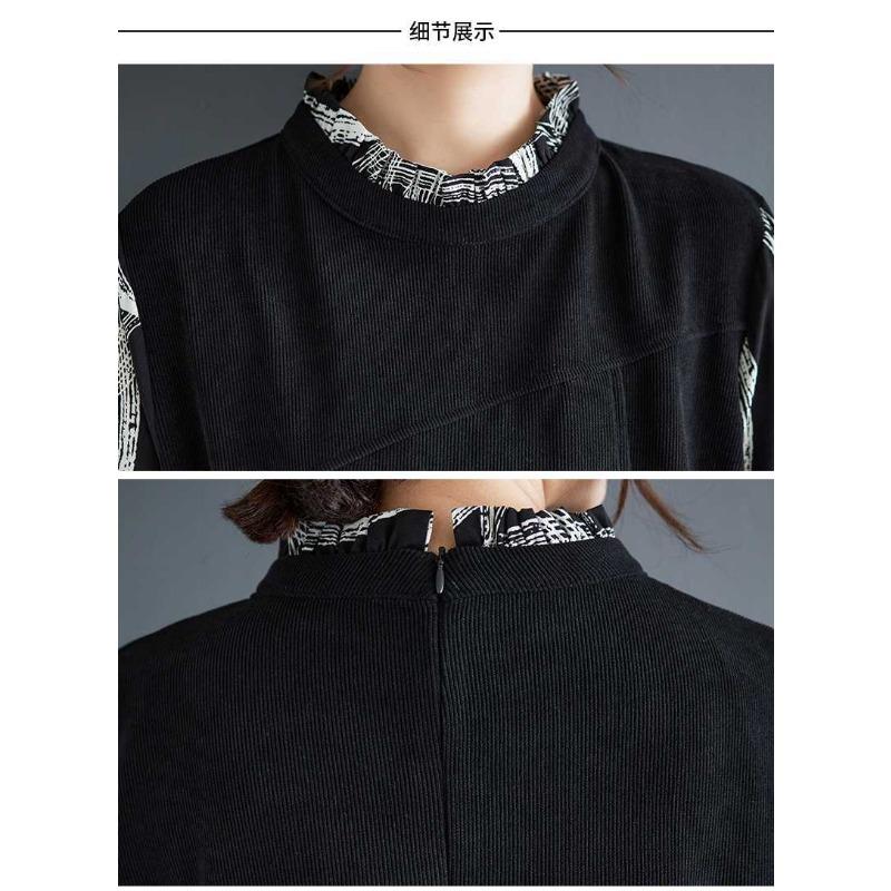 Fashion Personalized Printed Casual Niche Design Sense Temperament Dresses