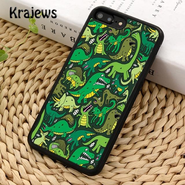 

Krajews Cute Baby Dinosaur Soft Phone Case Cover For iPhone 17 Air 16 15 14 plus 11 12 13 pro max coque Shell Fundas iPhone 13