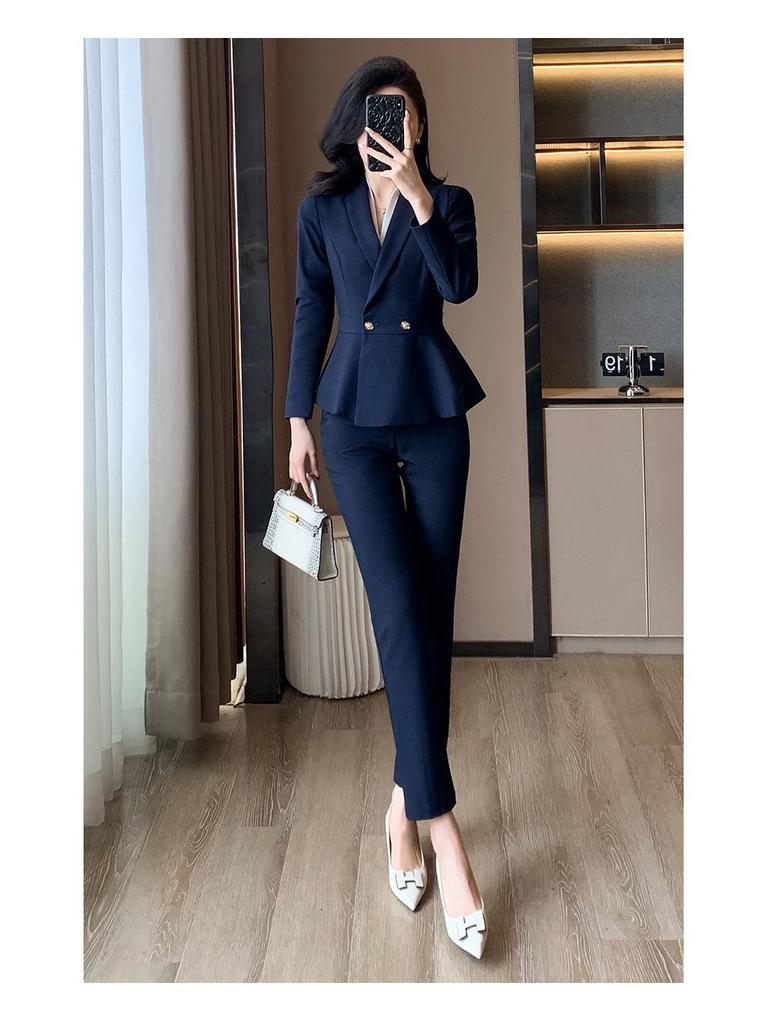 Women's High-End Professional Spring/Summer Suit for Office, Hotel, and Beauty Salon