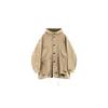 FW23 Barn Feng Shui Wash Distressed Long Sleeve Canvas Parka Jacket Unisex Jackets Beige WD-JP3-23-153-U-BG