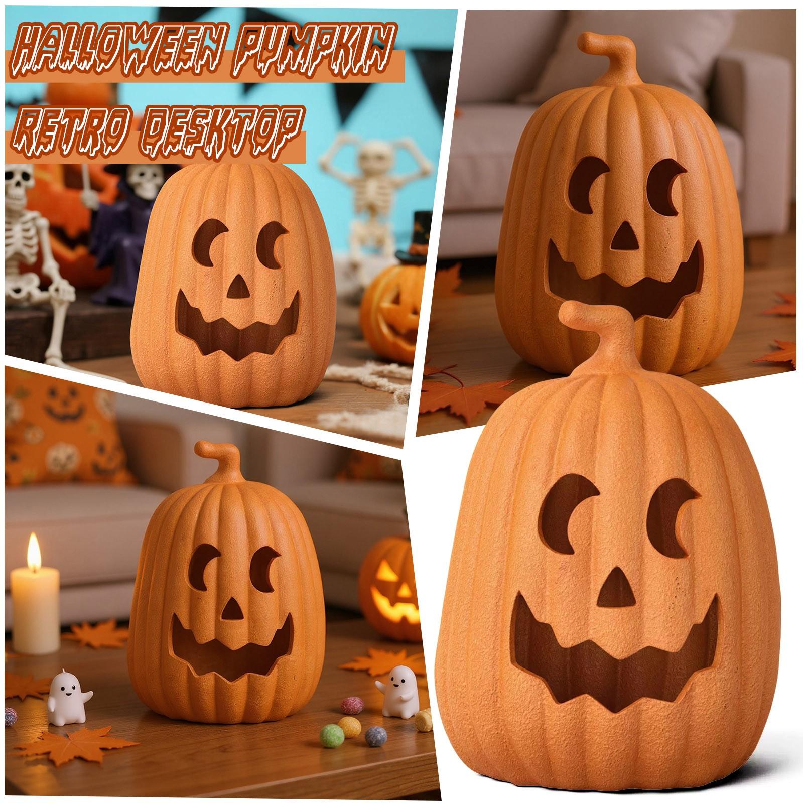 

Halloween Pumpkin Does Not Deform Pumpkin Ornaments Horror Pumpkin Head One Size оранжевый