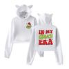 Women's Fashionable Casual Long Sleeve Hooded Printed Sweatshirt