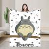 Cute T-Totoros Cartoon blanket  Anime Flannel Funny Warm Throw blankets for Chair Covering Sofa Spring/Autumn,