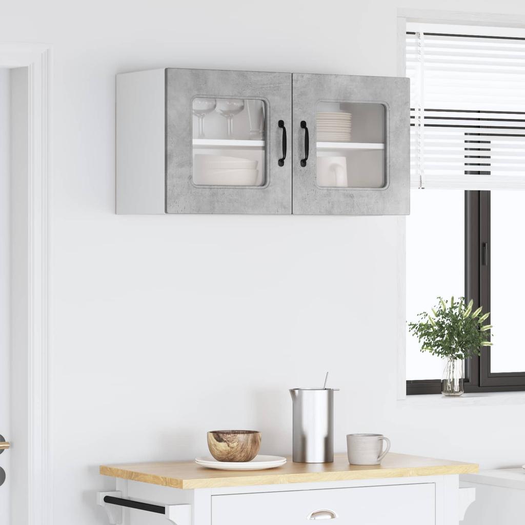 Dishwasher Front Panel Kalmar Concrete Grey 80 x 31 x 40 cm