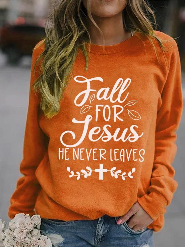 Shoulder sleeves autumn winter letter loose 3D printed long sleeved round neck sweatshirt Pullovers & Long Sleeves (women’s)