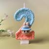 Creative Handmade Digital Candle Birthday Cake for Party Birthday, Cute Candle Accessories for Children's Birthday Celebration