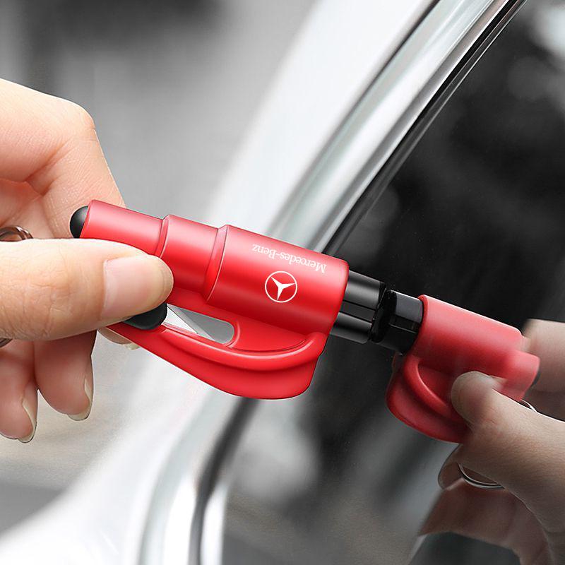 3-in-1 Car Safety Hammer Auto Emergency Glass Window Breaker Car Tool For Mercedes Benz AMG W108 W124 W126 W140 W168 W169 W176 W177 W203
