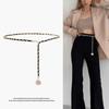 Ladies' Thin Waistband Dress Skirt Chain Belt Luxury Dinner Party Metal Woman Chain Gold Silver Waist Chain Jeans Design New