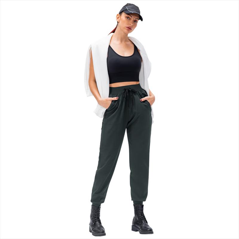 Yudong Damen Locker sitzende Sport-Jogginghose mit Kordelzug und Bündchen