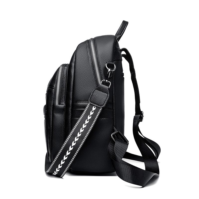 Chic PU Backpack for Women – Vintage-Style Design with Multiple Pockets and Adjustable Straps, Perfect for Daily Use and Travel