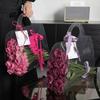 3 Pieces Transparent PET Flower Wrapping Handbag Waterproof Flower Gift Box  Party Gift