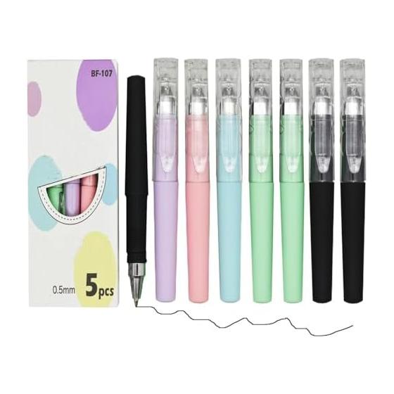 Maydahui Mini Pocket Pen, 0.5mm Black Ink, Short & Easy-to-Write Ballpoint Pen, Cute Stationery for Students, Kids, School Gifts, Party Favors,