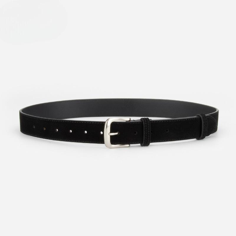 New Matte Leather Belt for Women's Retro Simple Versatile Pin Buckle Skirt for Jeans Decorative Belt for Women