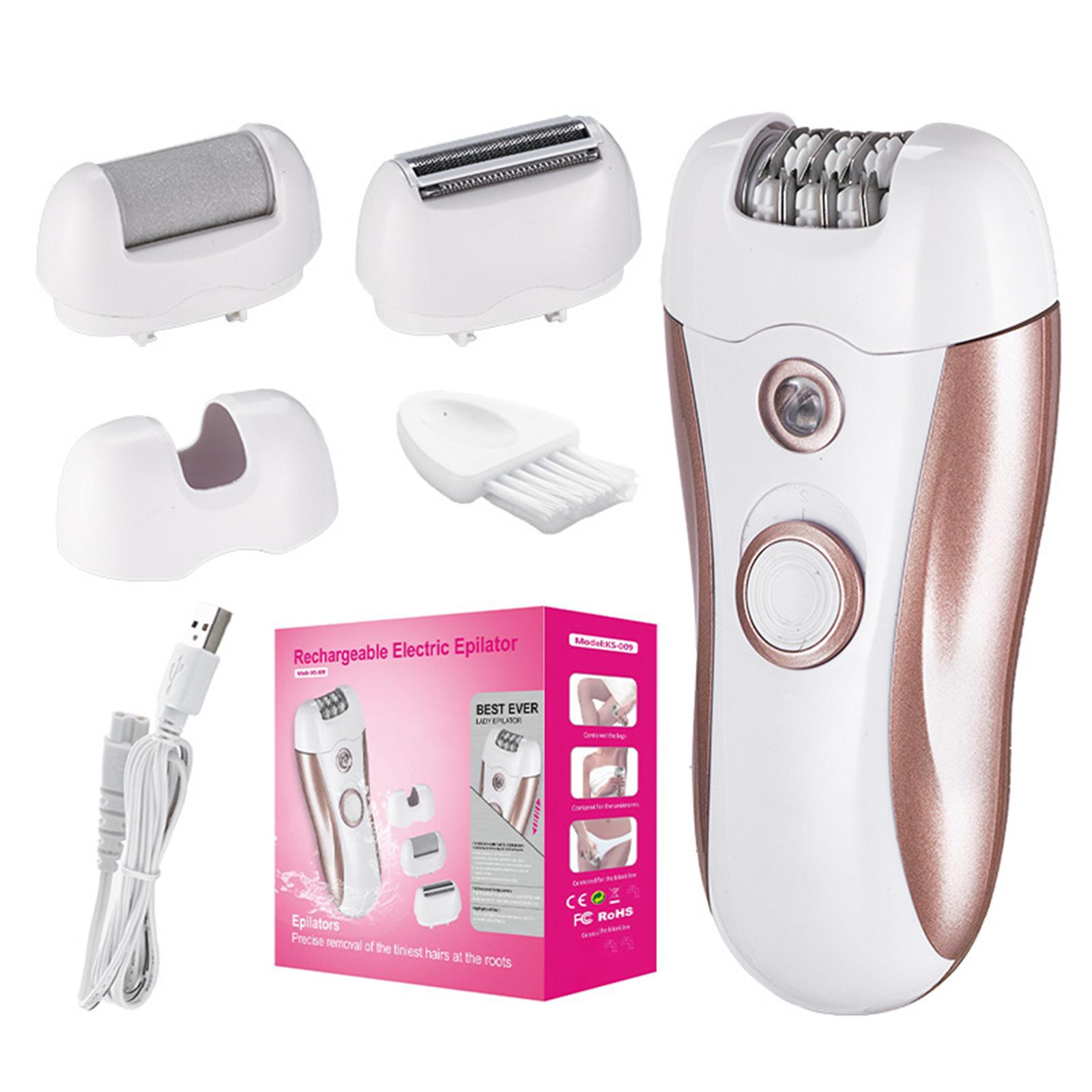 

Электробритва три в одном, прибор для удаления волос в интимных зонах для женщин 3 in 1 розовый