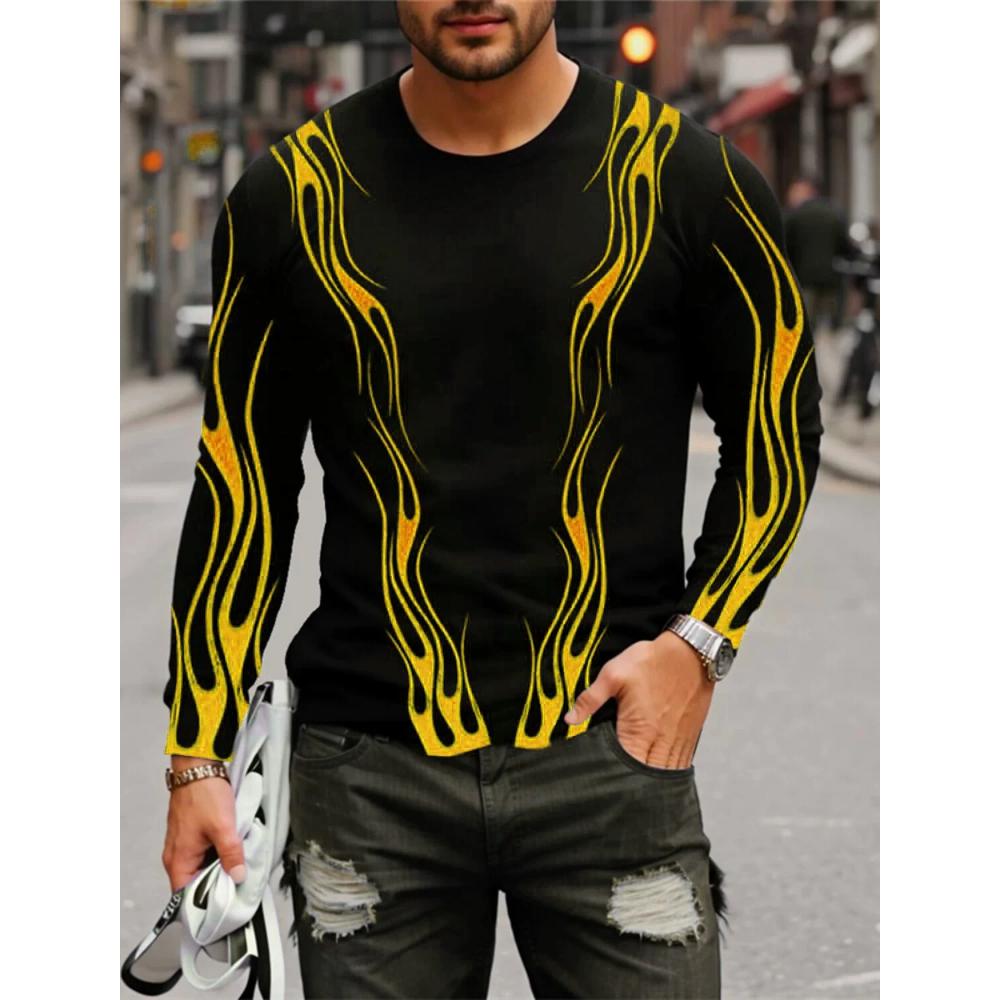 Men's Comfort Top Casual Loose Long Sleeve Fashion Pullovers Long Sleeves Men’s