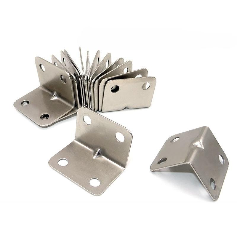 10/20PCS Thickened 4 Hole L Shaped Angle Bracket Iron 90 Degree Right Angle Furniture Wood Cabinet Fixing Connector Brace