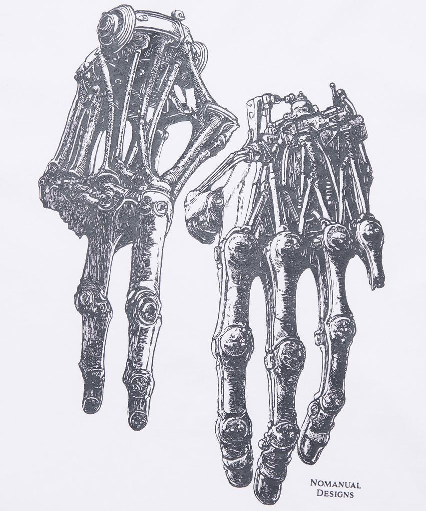 Nomaenyueol Robotic Hand Nm T-Shirt - White