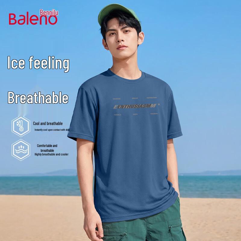 

Baleno Men s JPB Letter Print Cool-Feel T-Shirt 34