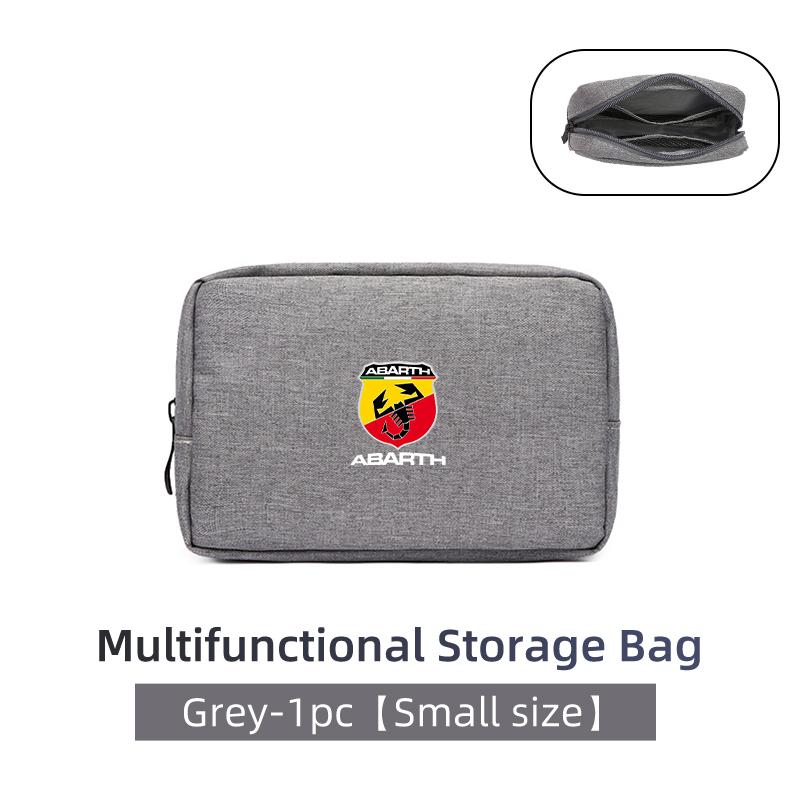 Car Data Cable Charger Portable Hard Disk Organizer Storage Bag For Abarth Freemont Strada 500x Grande Punto Ducato Stilo Palio