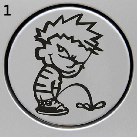Waterproof Funny Naughty Car Rear Boy Pee Door Windshield Tank Lid Sticker Decal