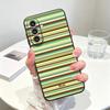 Blue Stripes Case for Samsung Galaxy A57 A06 A37 A55 A15 A05 A73 A51 A25 A16 A50 Phone Cover A53 A17 A70 A41 A52 A36