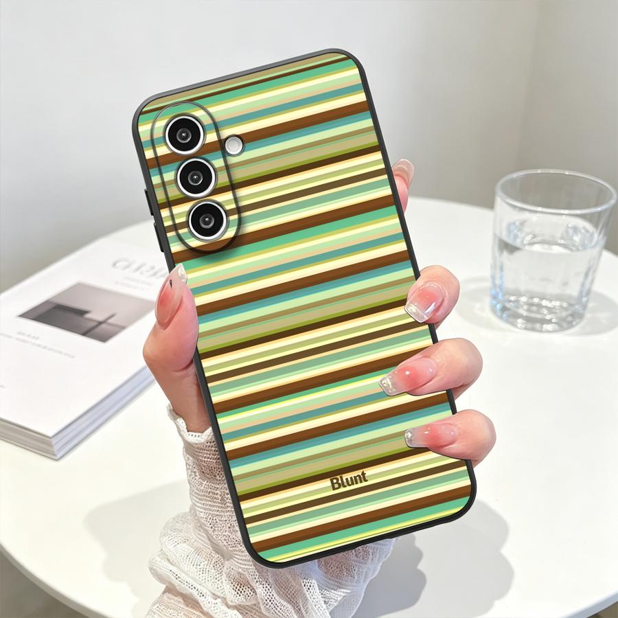 Blue Stripes Case for Samsung Galaxy A57 A06 A37 A55 A15 A05 A73 A51 A25 A16 A50 Phone Cover A53 A17 A70 A41 A52 A36