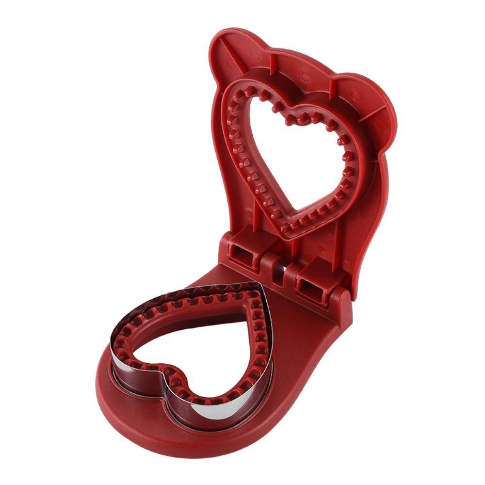 Stainless Steel DIY Sandwich Cutters Mould Sealer Flip Lunch Box Decor Toast Bread Mold Heart-Shaped Sandwich Maker
