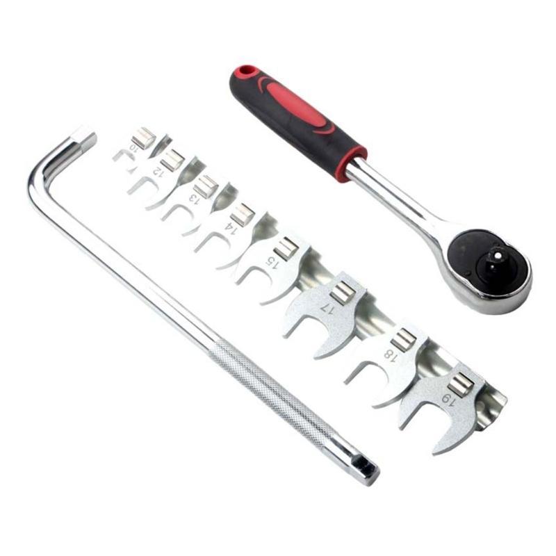 Set de chei cu clichet de 3/8 inch, extensie cu cap interschimbabil, chei cu clichet, placă, instrument cu mâner cu clichet pentru reparații auto