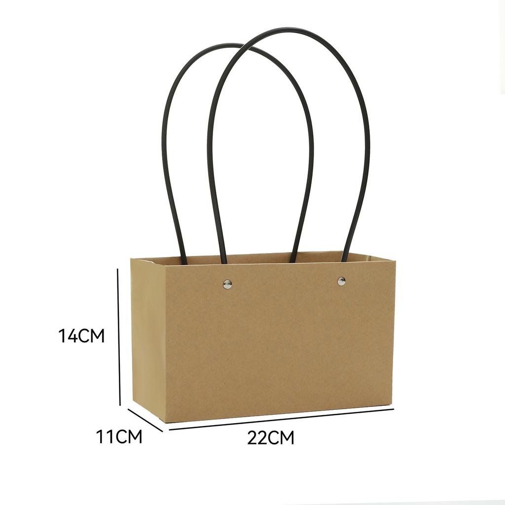 Macaron Flower Arrangement Tote - DIY Waterproof Paper Bag for Bouquets and Gift Packaging