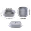 Friteuză cu aer de 22 cm, oală din silicon, căptușeală pentru coș pentru cuptor, tavă de copt antiaderentă