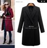 Mid-Length Plus Size Wool Blend Double-Breasted Women's Coat - Autumn/Winter Collection