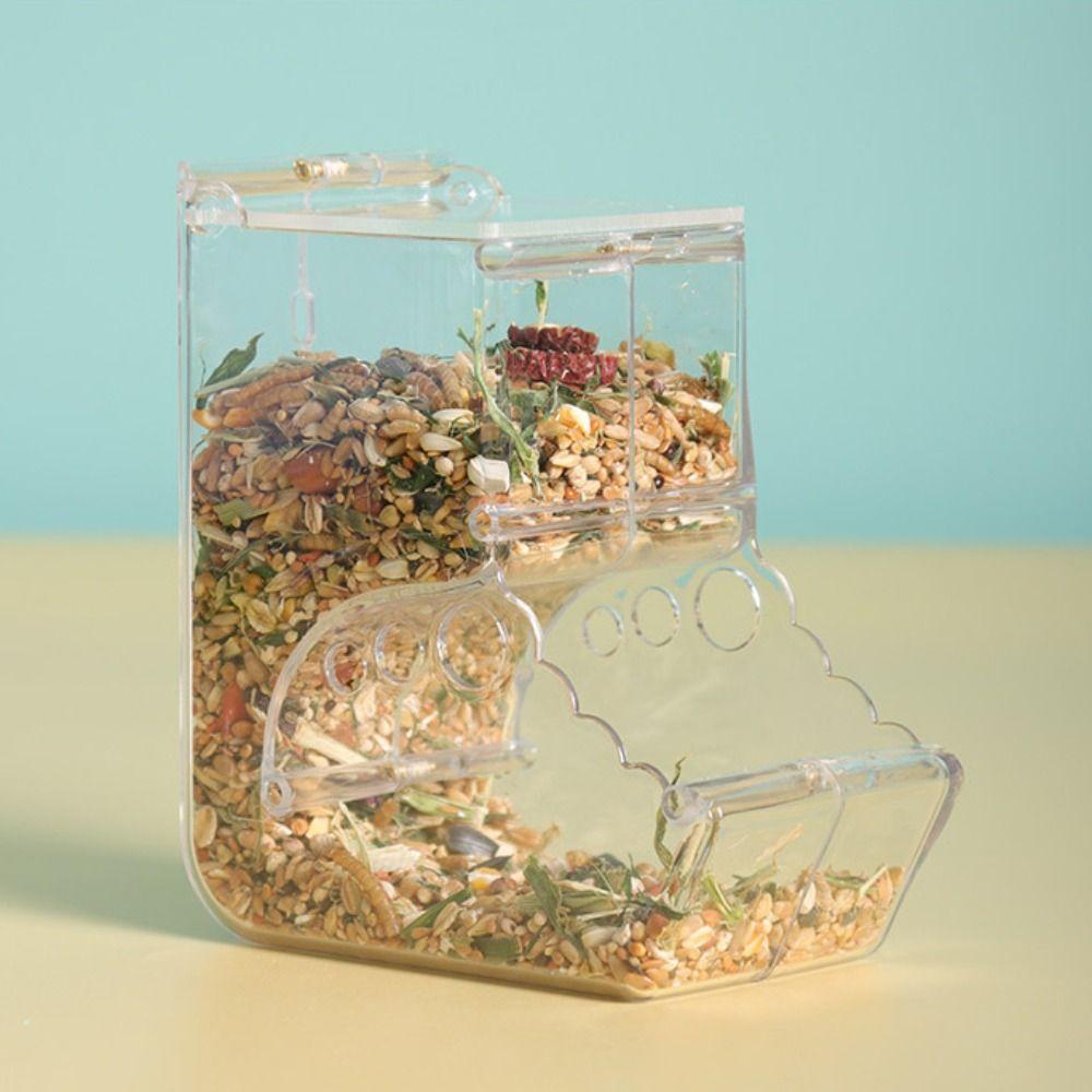 Plastový automatický krmítko pro křečka Závěsná miska na krmivo pro morče Dávkovač krmiva pro domácí mazlíčky Ježek