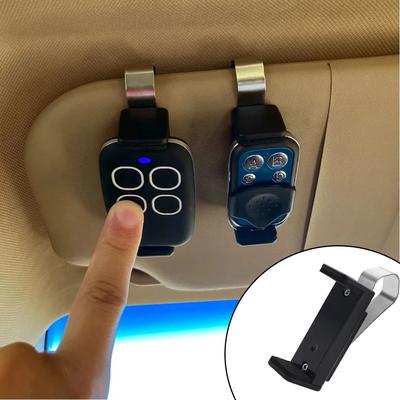 Car Sun Visor Clip Holder Gate Remote 45-67mm for Garage Door Control Car Keychain Barrier Opener Quick Installation Univers