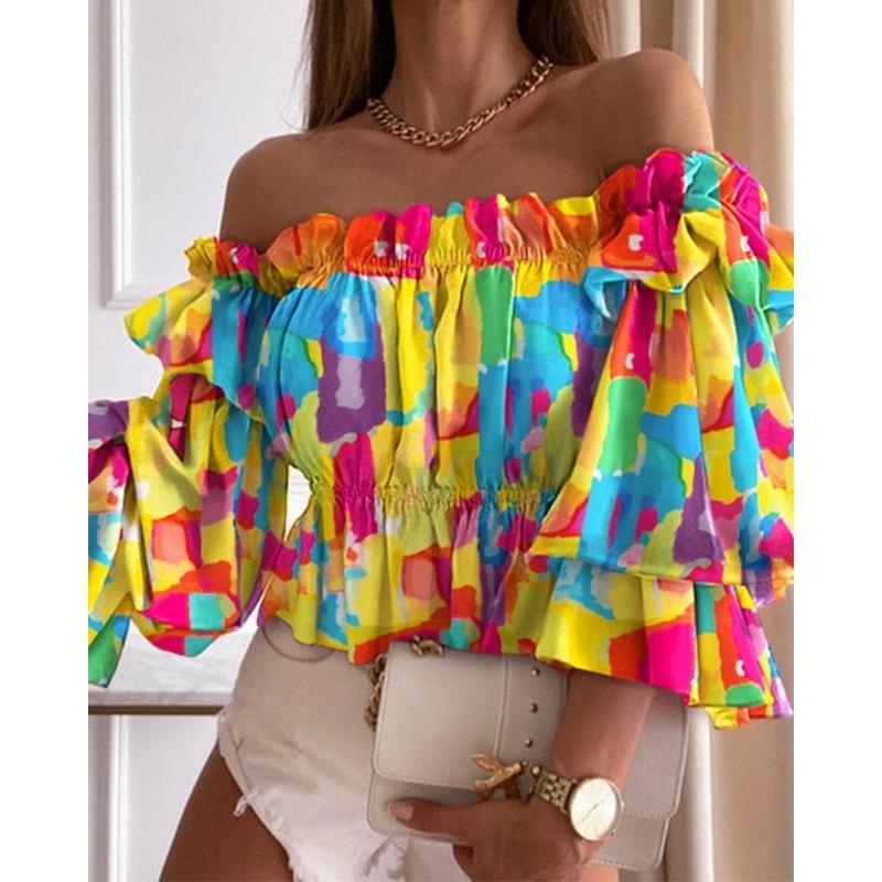 GMXIA Bluse e Camicie Casual da Donna a Maniche Corte