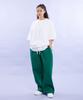 CREAM SODA LAB Blank All Season Wide Elastic Pants Green