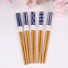 Natural Solid-Wood Dinner Chopsticks Health Lacquer-Free Chopsticks Household Set Kitchenware Non-Slip Design Mold-Resistant