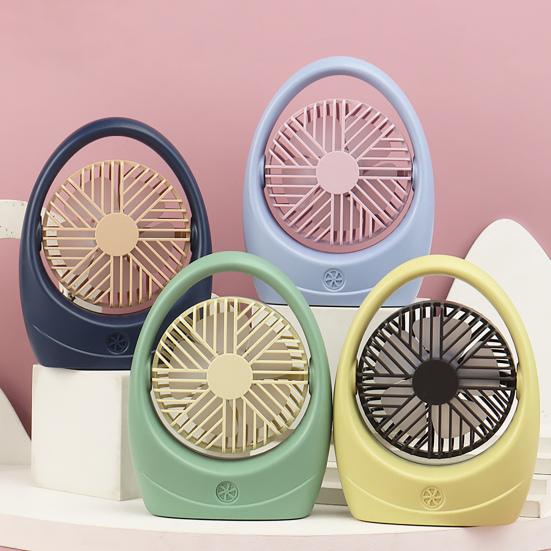 

Mini Fan Adjustable Natural Wind One Key Control Useful 2 Speed Wind Table Handheld Cooling Fan for Outdoor